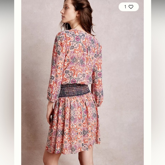 Vanessa Virginia Anthropologie day tripper Multicolor Dress size LP - Picture 5 of 8